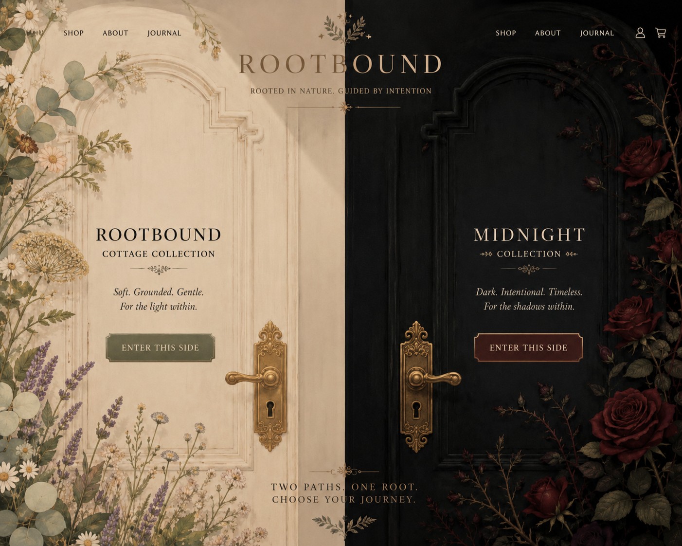Rootbound Creative — Two paths, one root