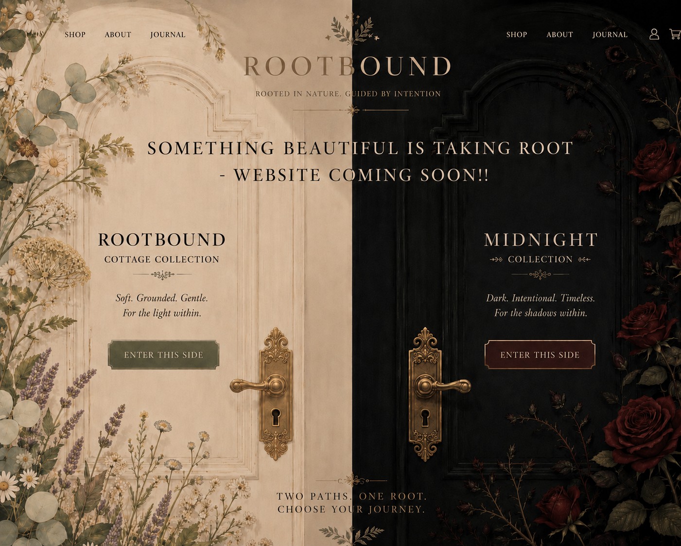 Rootbound Creative &mdash; two paths, one root